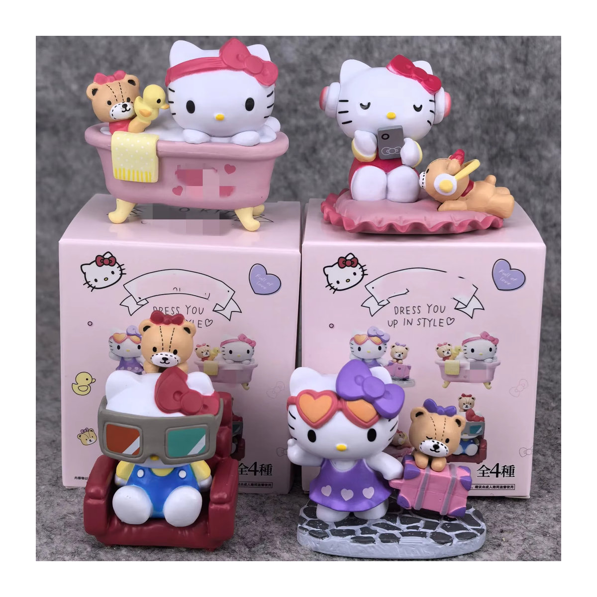 Hello Kitty Dress You Up in Style Mystery Blind Box Mehrfarbige Anime Figur aus Kunststoff - Bild 3