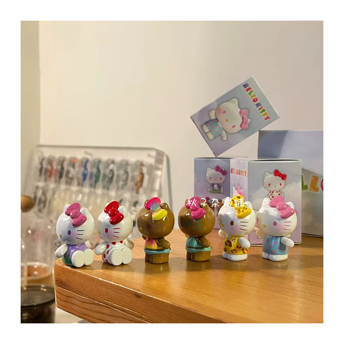 Hello Kitty Sommer Regenbogen Candy Serie Blind Box Anime Figur aus Kunststoff, mehrfarbig - Bild 2