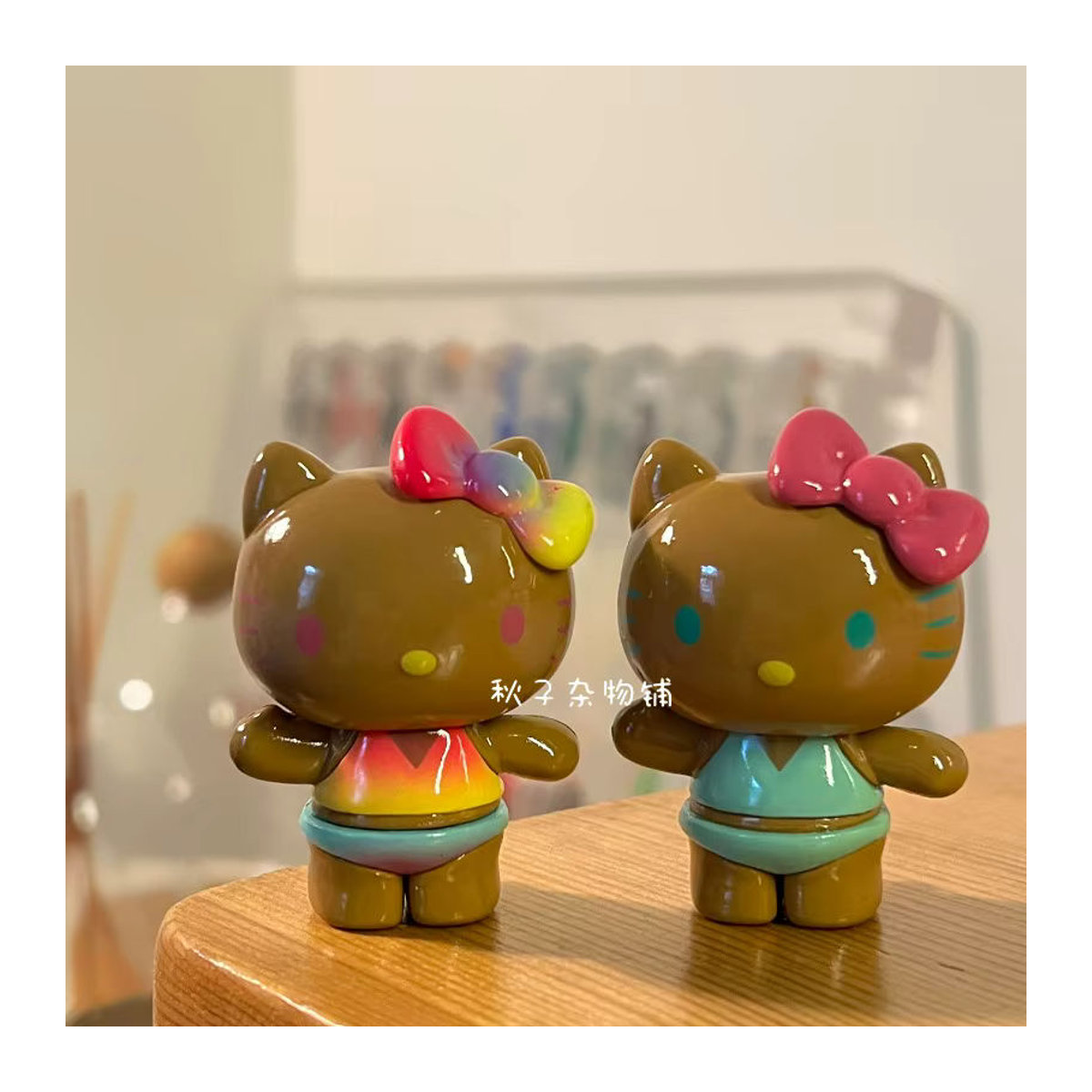 Hello Kitty Sommer Regenbogen Candy Serie Blind Box Anime Figur aus Kunststoff, mehrfarbig - Bild 3