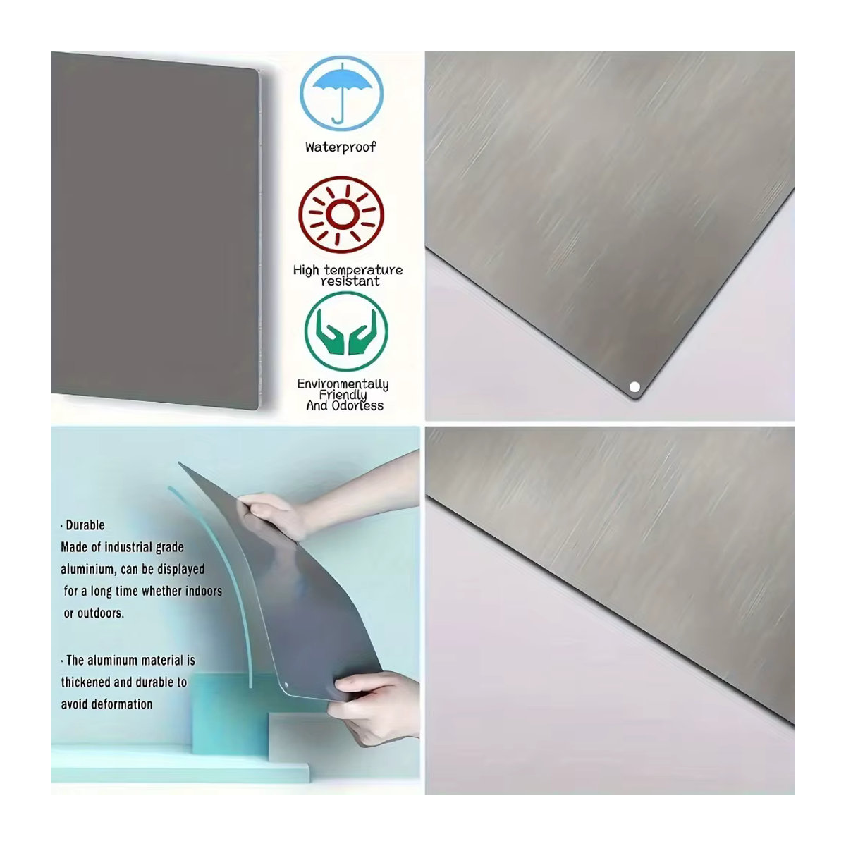 Hello Young Hinweisschild Nur Bargeld keine Kreditkarten aus Metall in Grün B: 30 cm, H: 20 cm, T: 1 cm - Bild 4