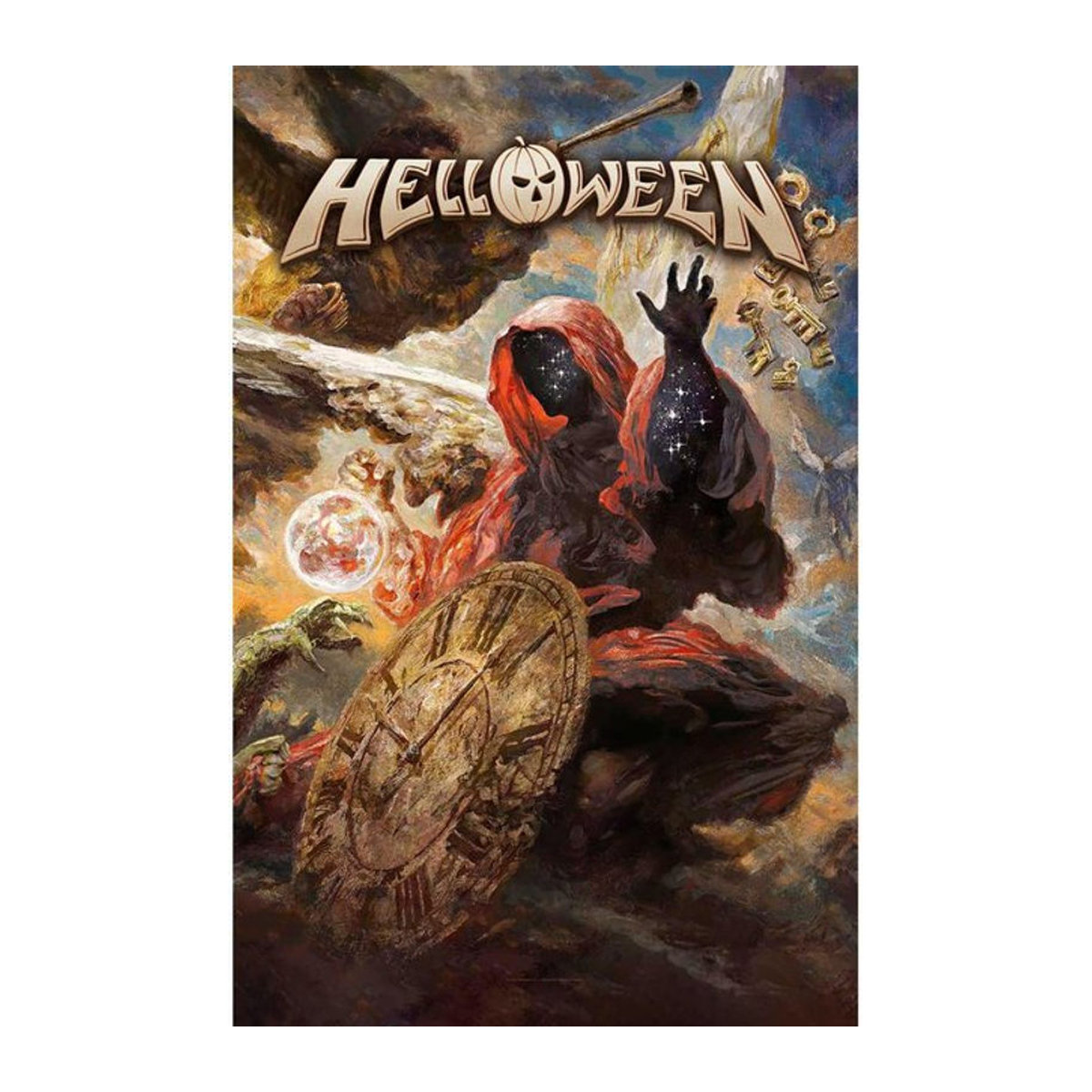 Helloween Albumcover Textilposter in Schwarz und Mehrfarbig, Breite: 106 cm - Bild 1