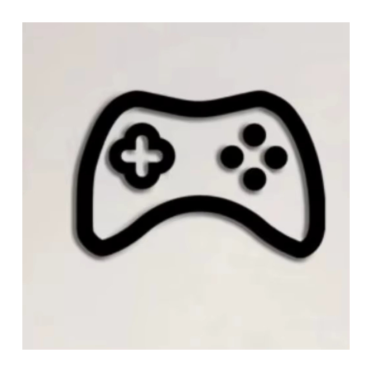 HELLOYOUNG Acrylschild Gamecontroller Esports-Dekor in Transparent und Schwarz, rahmenloses Acrylglas mit Tastengrafiken - Bild 2