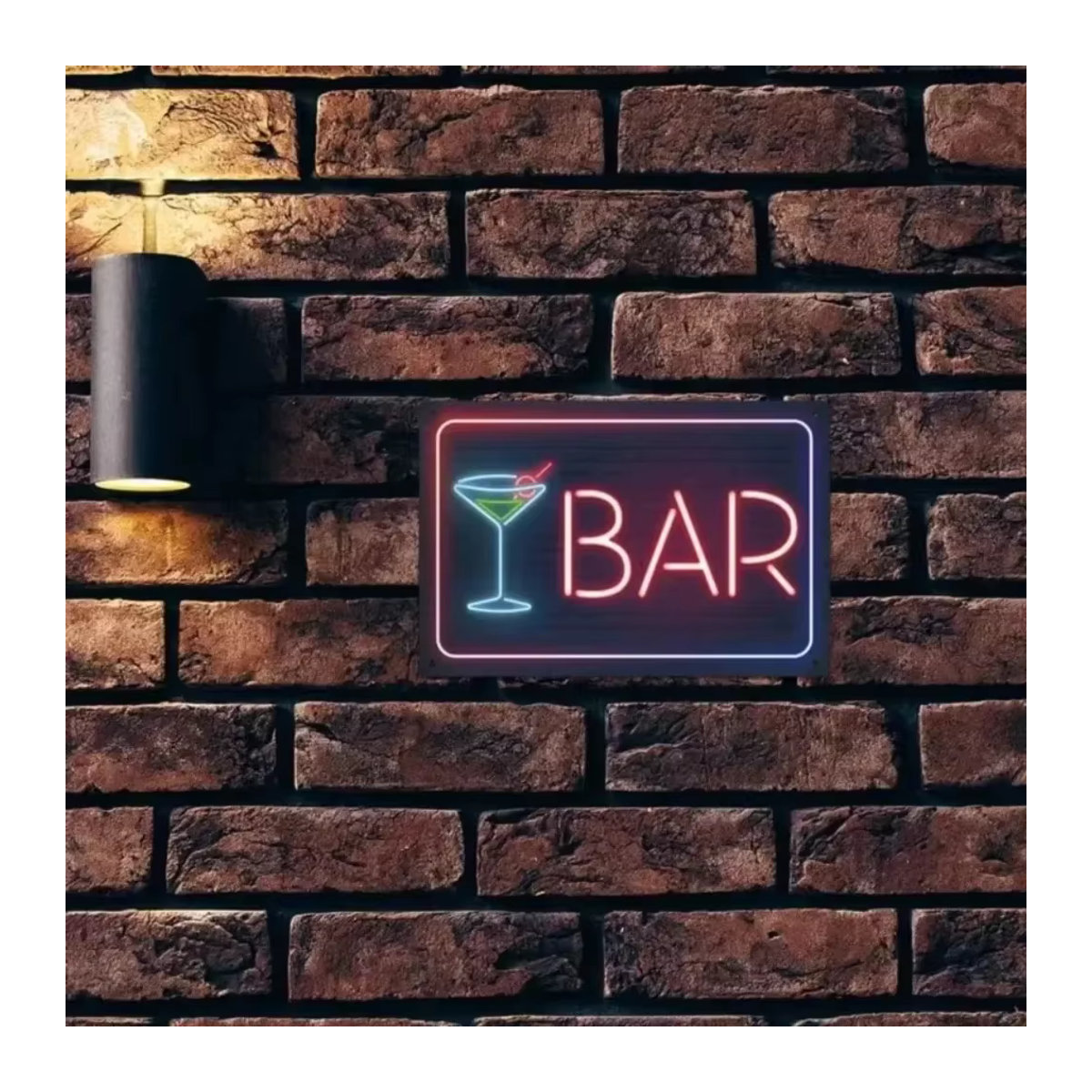 HELLOYOUNG Bar Neonschild Bar Open in Bunt im Retro-Stil aus Metall - Bild 2