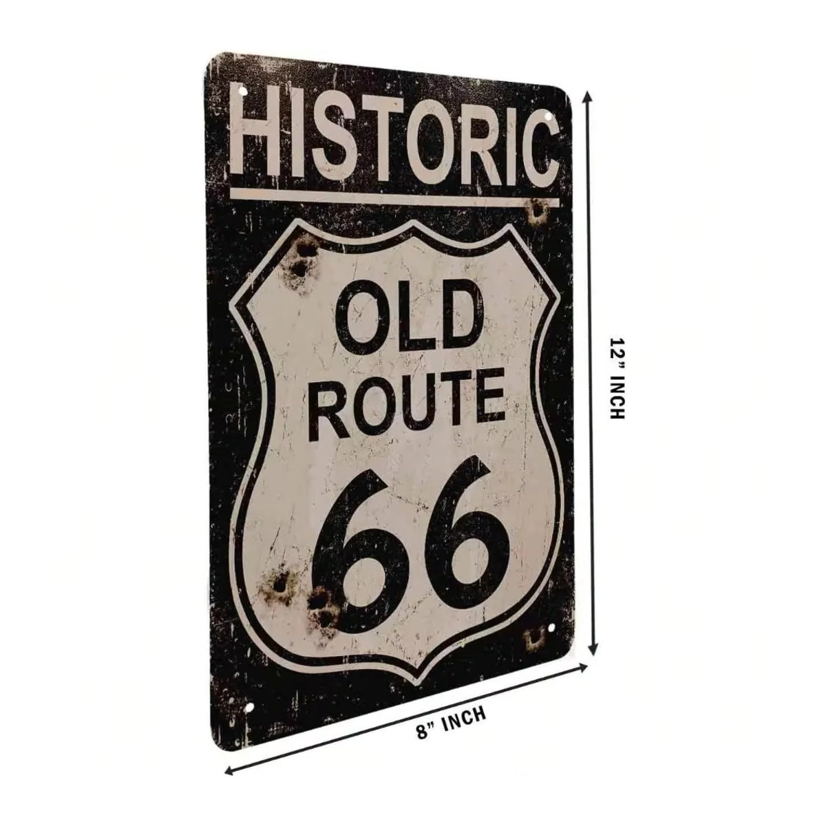 HELLOYOUNG Vintage Metall Wandkunst für Kinder in Querformat, mehrfarbig, B: 30,48 cm, H: 20,32 cm - Bild 2