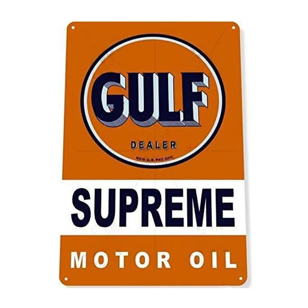 HELLOYOUNG Vintage Metallschild Camel Gulf Oil Retro Wanddekoration mehrfarbig B/H: 20 x 20 cm - Bild 3