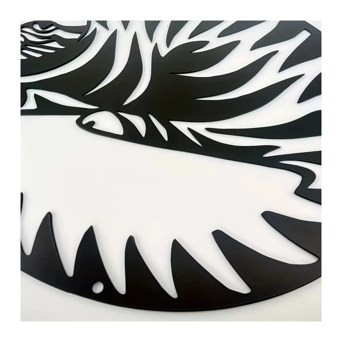 HELLOYOUNG Wanddekoration aus Metall mit geometrischem Katzen-Design in Schwarz zum Aufhängen - Bild 6