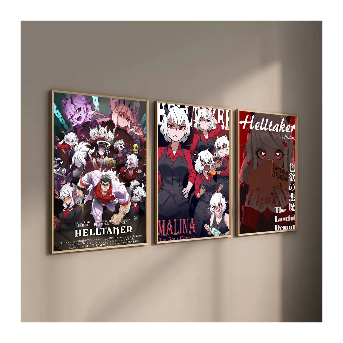 Helltaker Anime-Poster als selbstklebender, wasserfester Papieraufkleber für deine Wanddekoration in Mehrfarbig - Bild 2