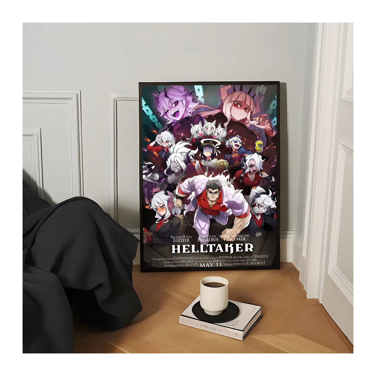 Helltaker Anime-Poster als selbstklebender, wasserfester Papieraufkleber für deine Wanddekoration in Mehrfarbig - Bild 5