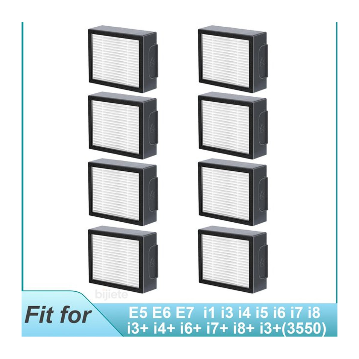 Heloxyo Ersatzfilter für iRobot Roomba E I&J Serie E5 E6 i1 i3 i4 i5 i6 i7 i8 J5 J6 J8 Staubsauger in Schwarz/Weiß - Bild 1
