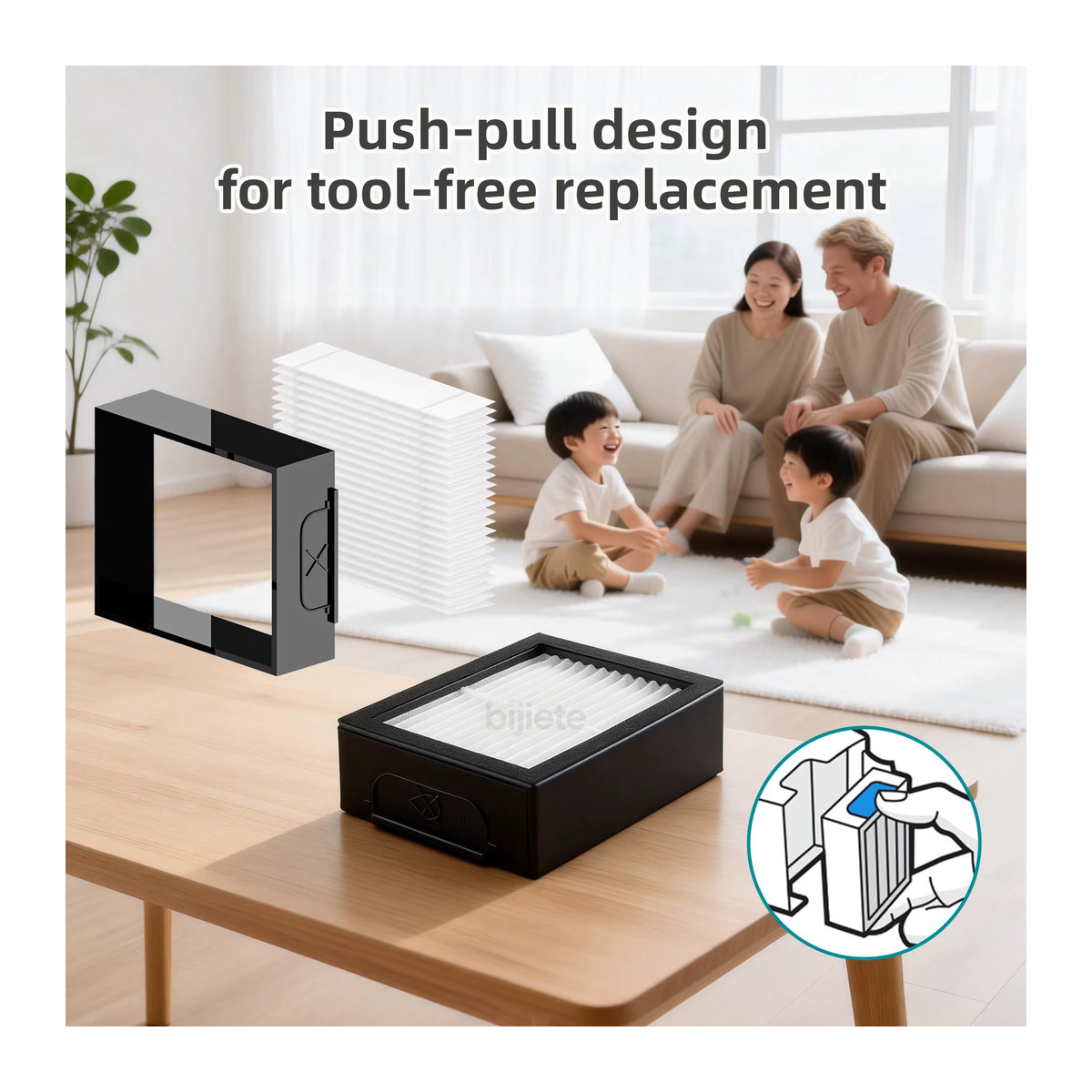 Heloxyo Ersatzfilter für iRobot Roomba E I&J Serie E5 E6 i1 i3 i4 i5 i6 i7 i8 J5 J6 J8 Staubsauger in Schwarz/Weiß - Bild 5