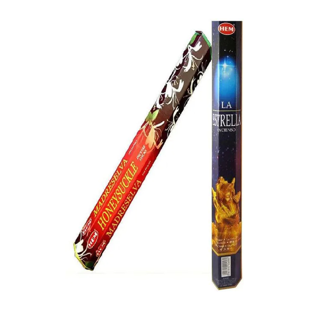 Hem Räucherstäbchen Kombination Geißblatt und La Estrella in Mehrfarbig - Bild 1