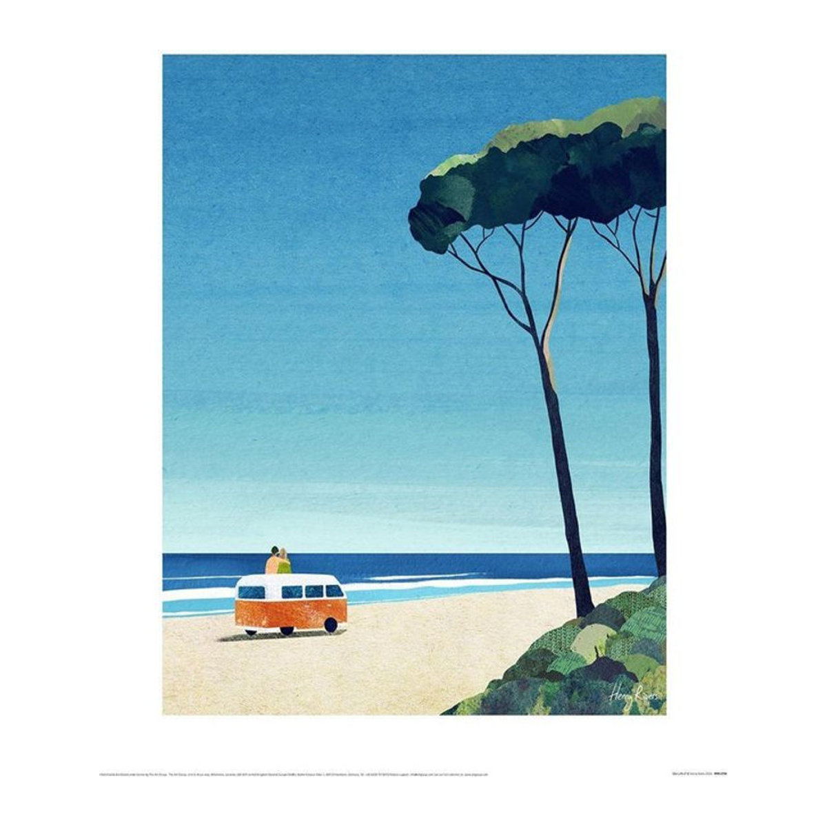 Henry Rivers Van Life II Kunstdruck Landschaft Mehrfarbig Papier Querformat - Bild 1