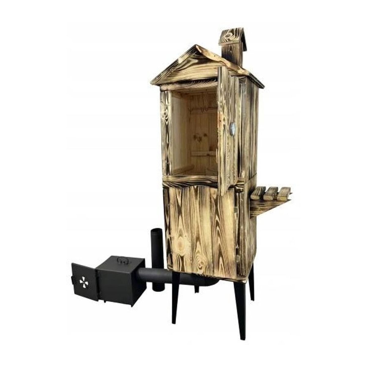 HERBORG Holz Gartenrauchofen zum Räuchern und als Feuerstelle - Bild 2