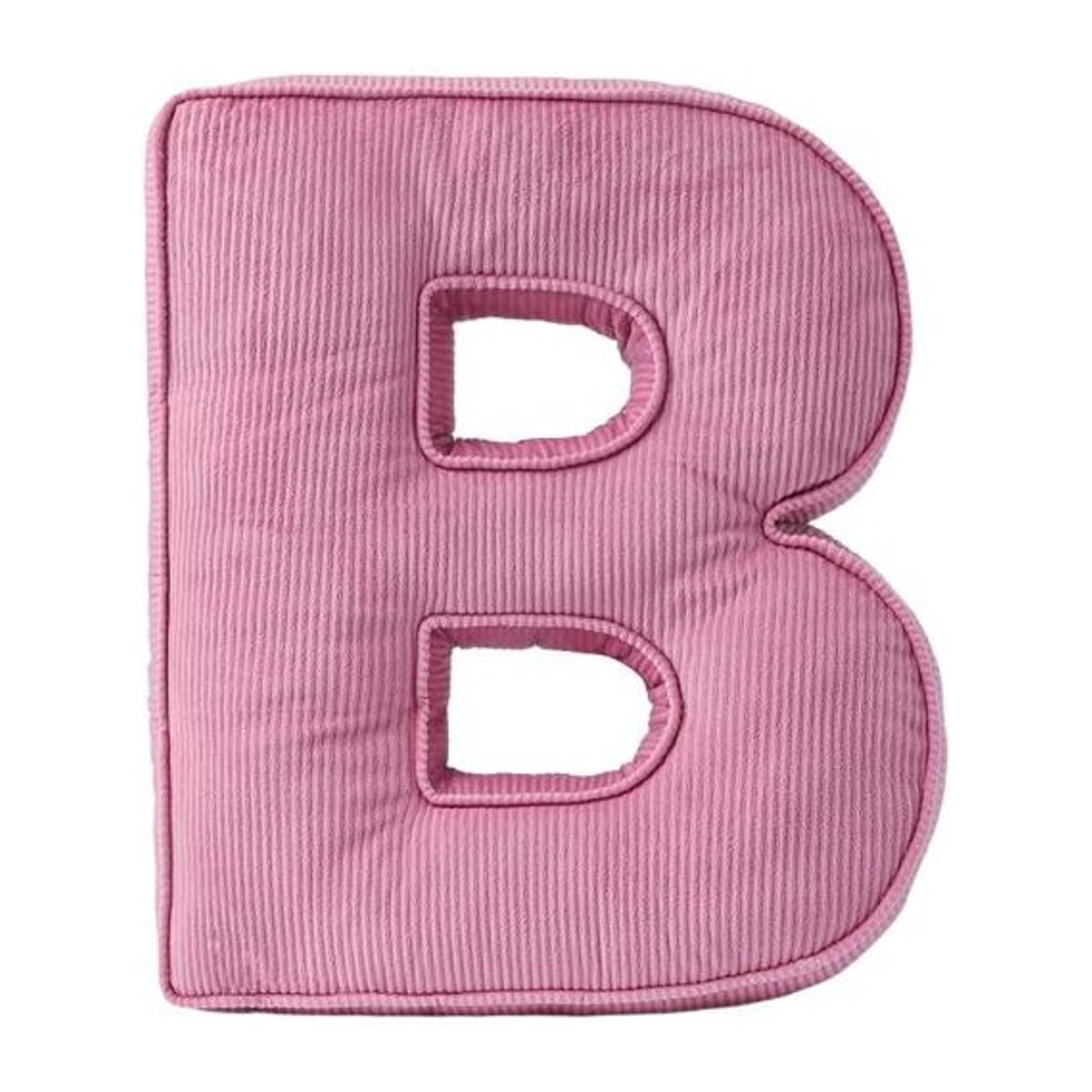 Hercules Kord-Buchstabenkissen in Rosa als dekoratives Alphabet-Zierkissen - Bild 1
