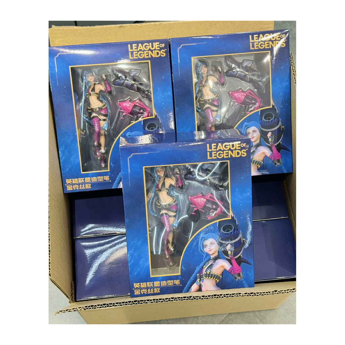 HEROCROSS League of Legends Anime Figur Luxanna Crownguard Lux Kaisa Jinx Actionfigur, mehrfarbig, Höhe: 22 cm - Bild 4