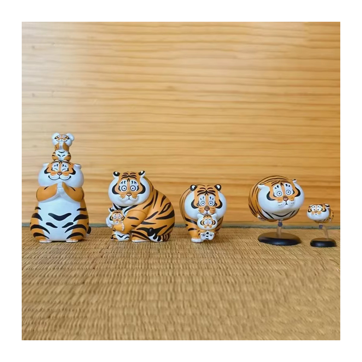 HEROCROSS Original Blind Box Ich bin nicht fett Tiger Panghu mit Baby 2er Serie Anime Figur, Orange - Bild 4