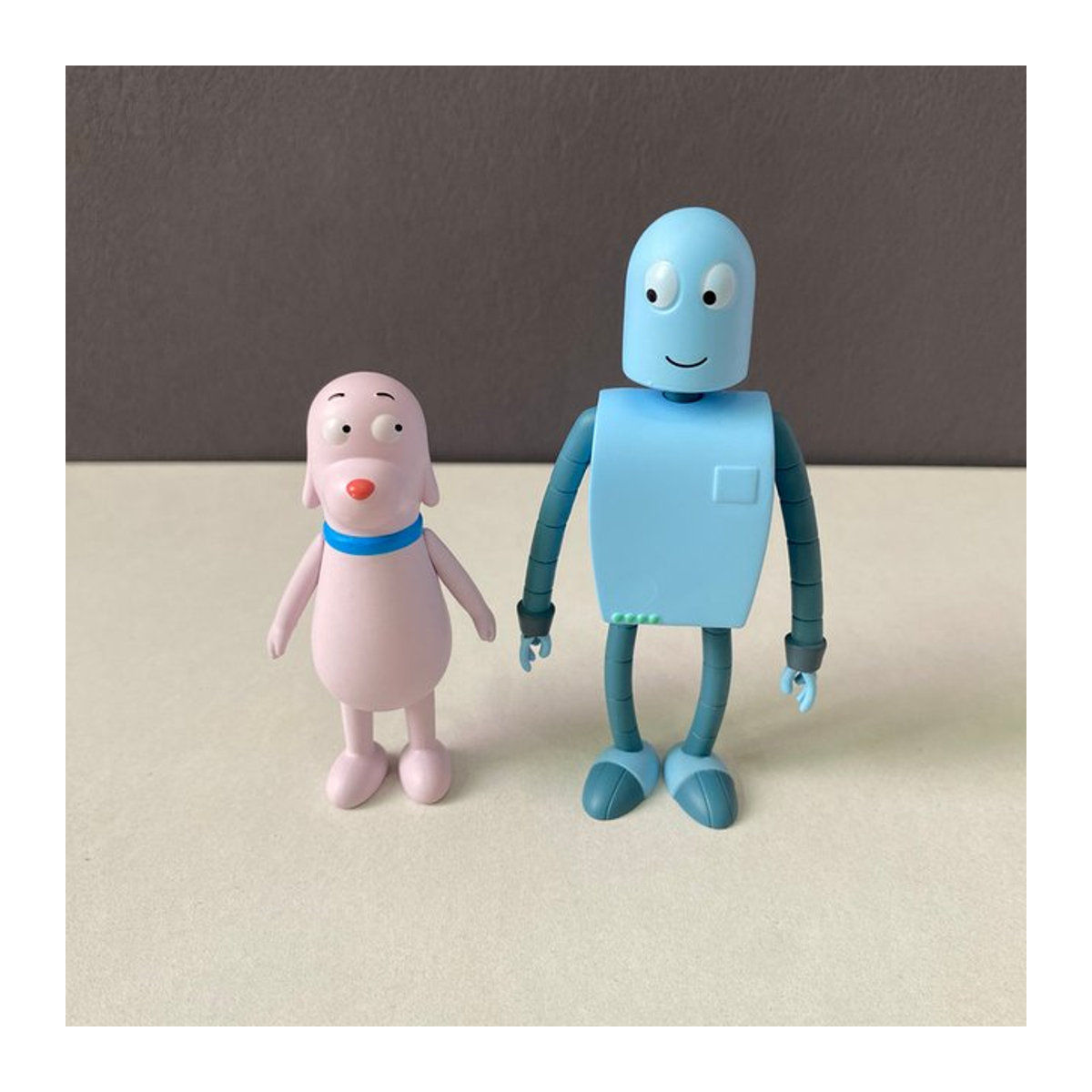 HEROCROSS Robot Dreams Dog Rolbot Action Figuren Set aus der Graphic Novel von Sara Varon, 2 Stück, mehrfarbig, Kunststoff - Bild 1