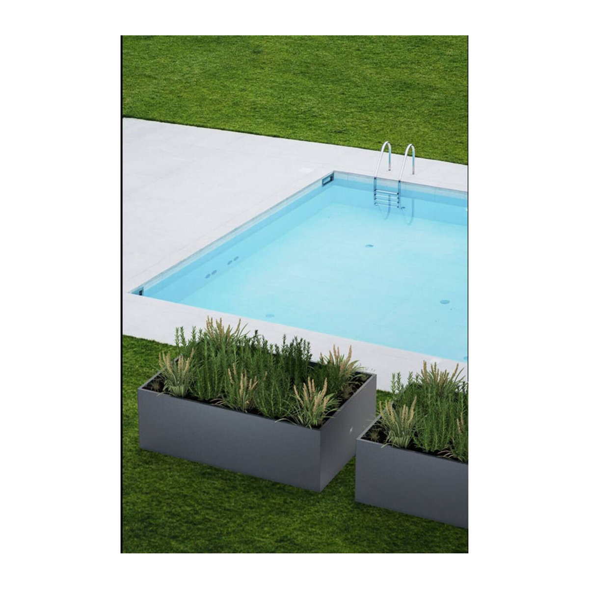Herstera Garden Pflanzkasten aus Stahl in Anthrazit und Grau - Bild 2