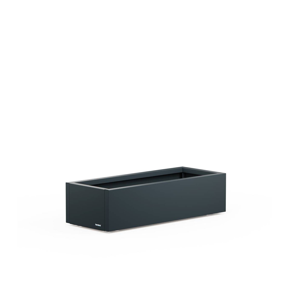 Herstera Garden Pflanzkübel Cube modern aus Metall in Grau B/H/T: 100 x 40 x 25 cm - Bild 5