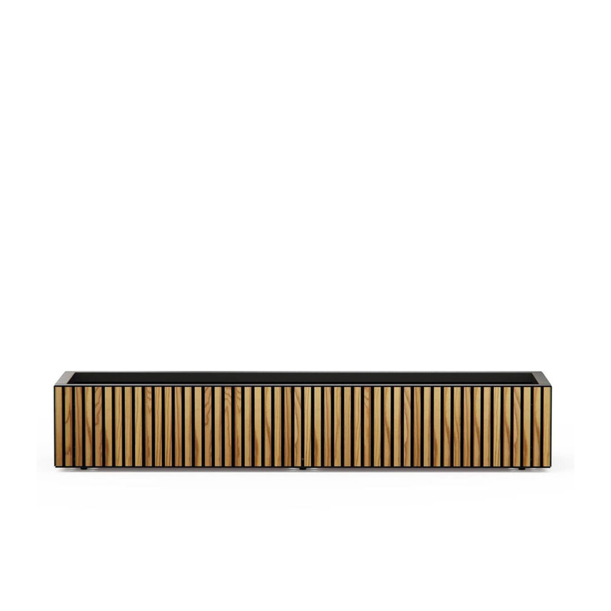 Herstera Garden Pflanzkübel Deco Planter Xic Wood L in Schwarz und Natur, B/T/H: 40 x 25 x 150 cm - Bild 4