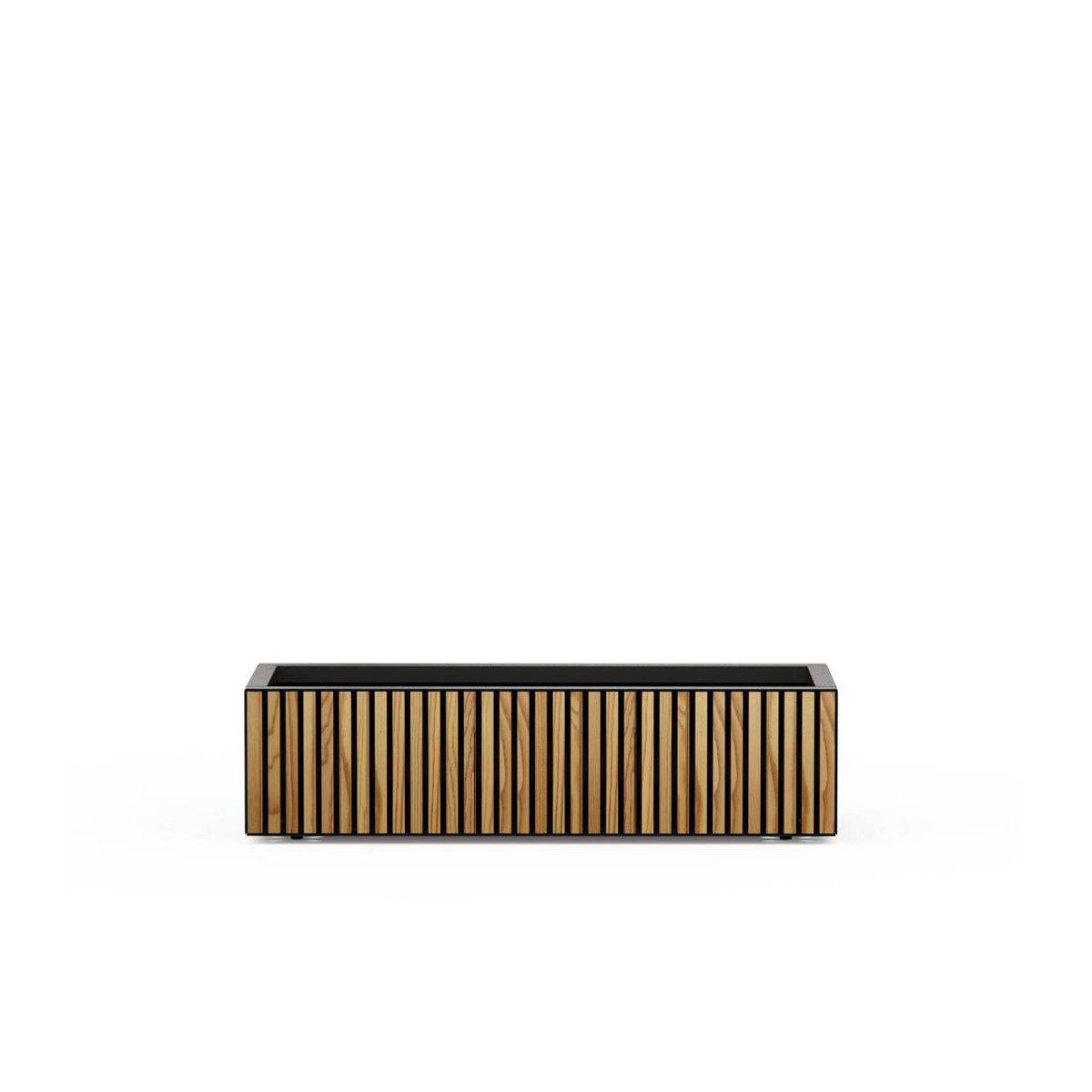 Herstera Garden Pflanzkübel Deco Planter Xic Wood M in Schwarz und Natur, rechteckig, B/H/T: 40 x 100 x 25 cm - Bild 4
