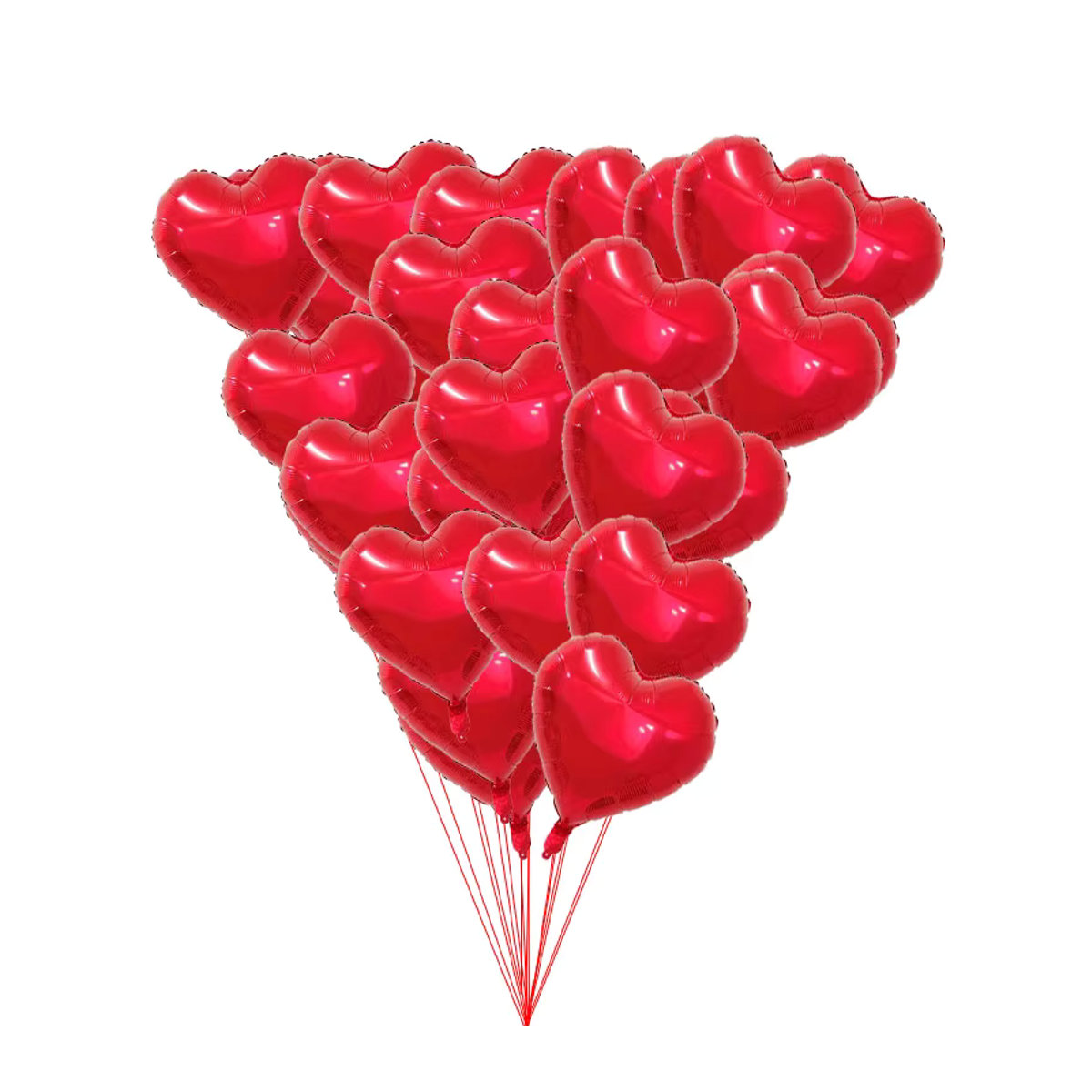 Herzförmige Aluminiumfolienballons von YAYB in Rot, 45,72 cm Durchmesser, ideal für Valentinstag und Hochzeitsdekorationen - Bild 5