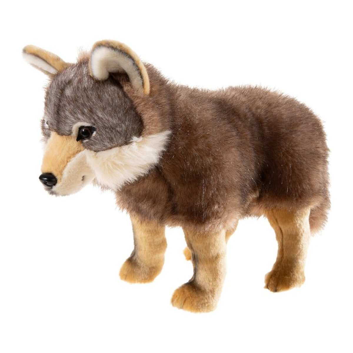 HEUNEC MISANIMO Wolf stehend in Braun aus Kunstfell - Bild 1