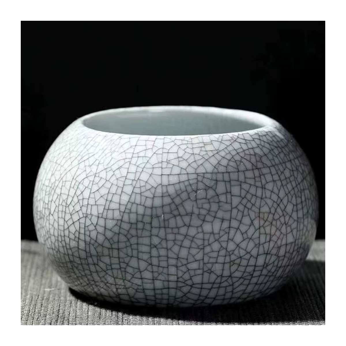 HEYYES Keramik Blumentopf Geyao Eis Riss Design Rund Mehrfarbig - Bild 3