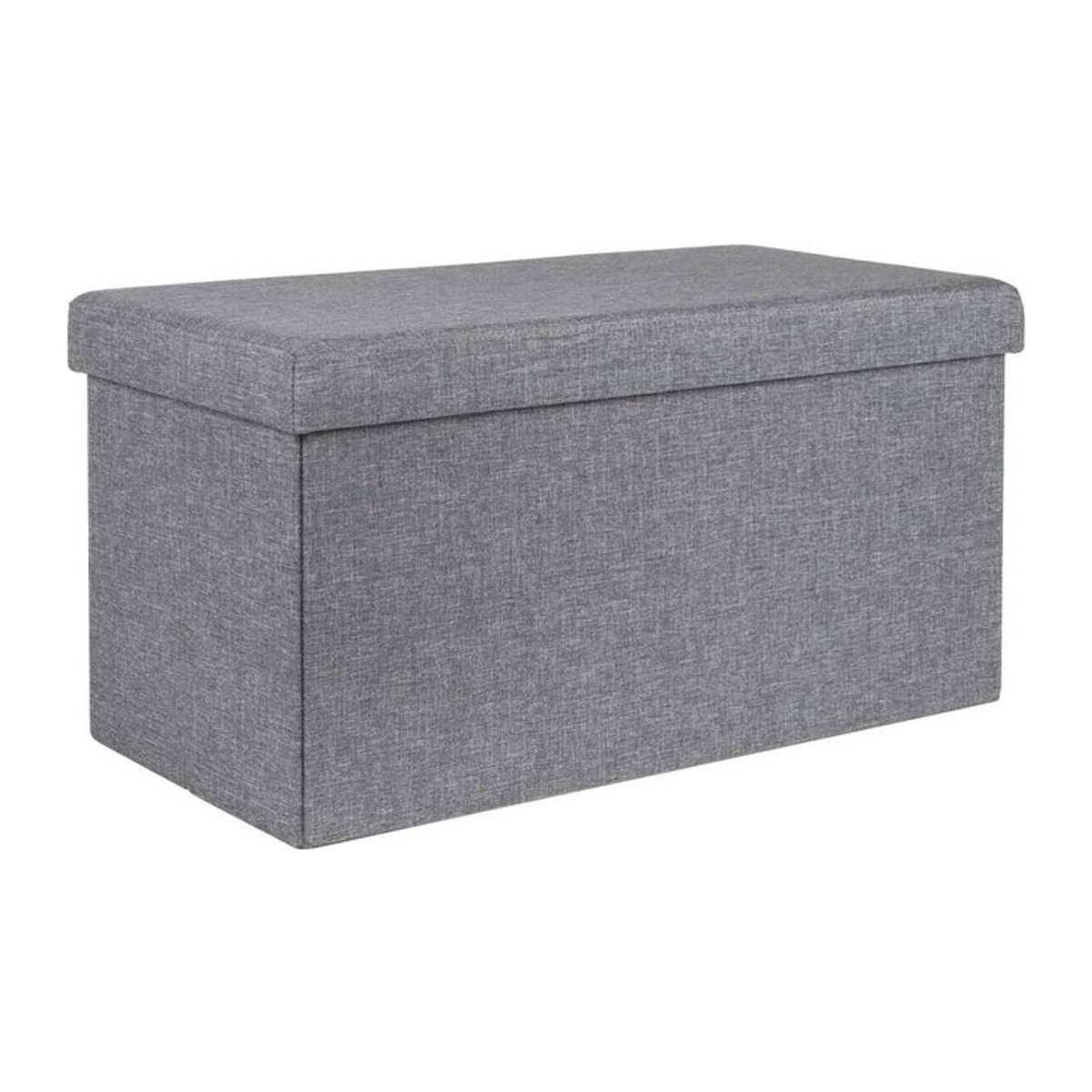 HI Sitzbank mit Aufbewahrungsfunktion als Sitztruhe in Grau, B/H/L: 38 x 38 x 76 cm - Bild 1