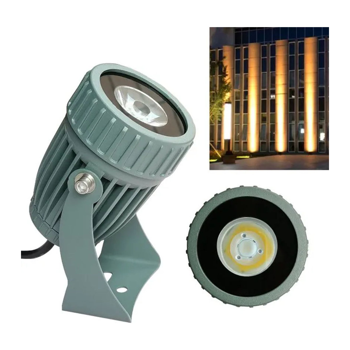 HIGHY LED Außenstrahler 10W Wall Washer Wasserdichter Flutlicht Spot für die Gartenbeleuchtung in Grau - Bild 1