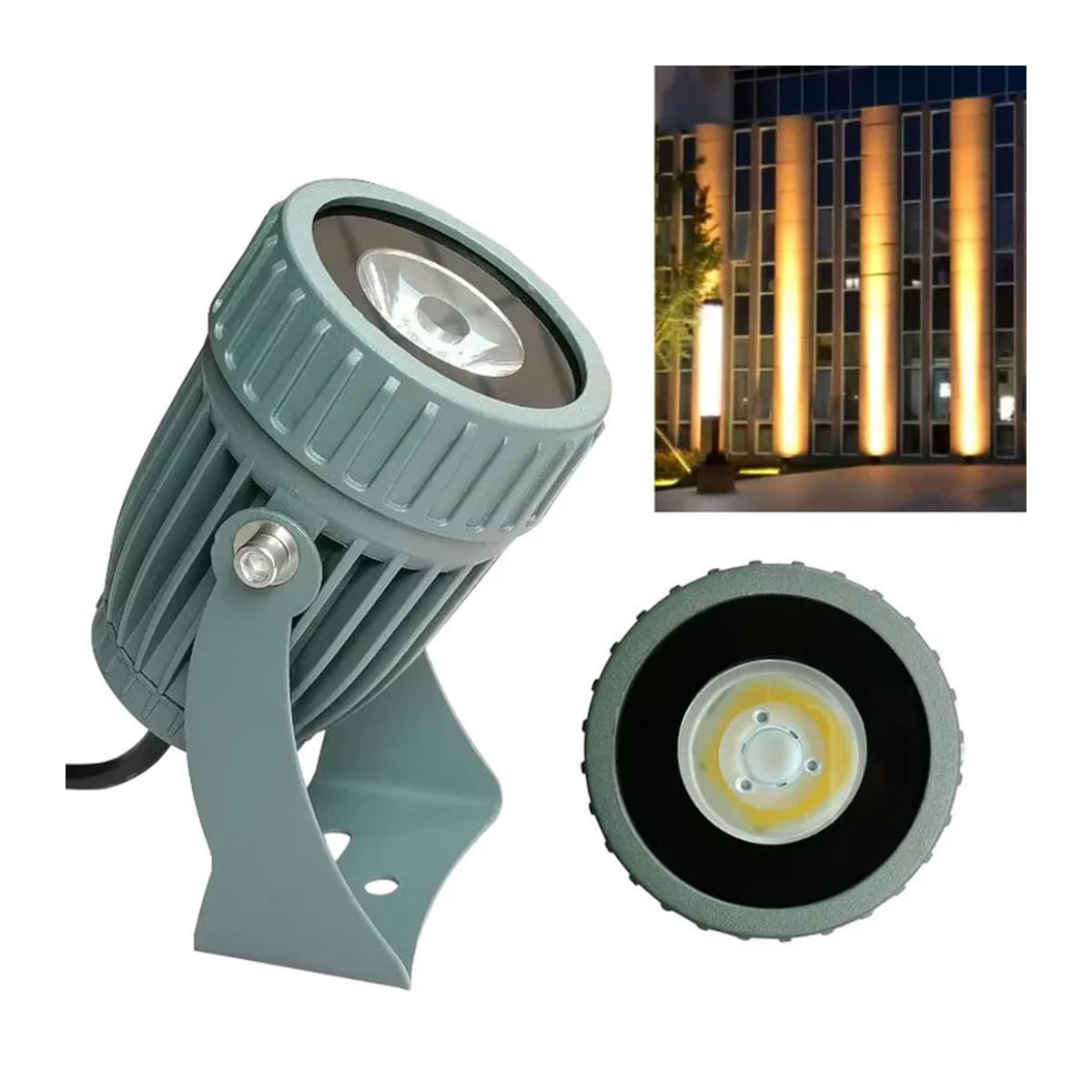 HIGHY LED Außenstrahler 10W Wall Washer Wasserdichter Flutlicht Spot für die Gartenbeleuchtung in Grau - Bild 6