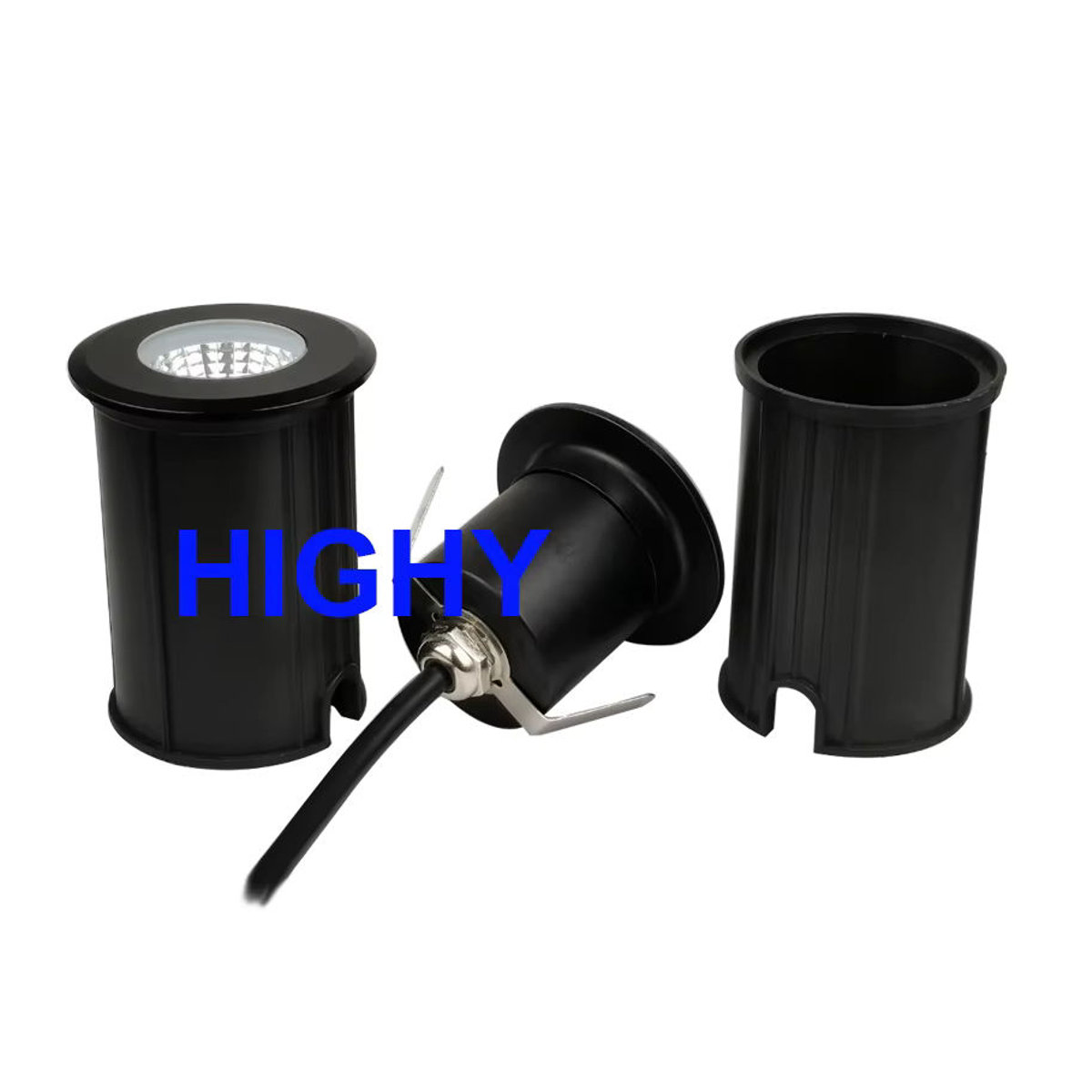 HIGHY LED Außenstrahler IP68 Unterirdisches Gartenlicht Schwarz Minimalistisch - Bild 2