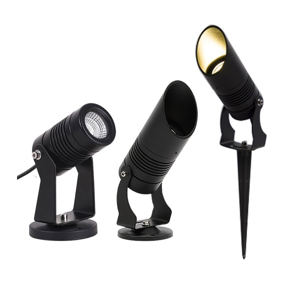 HIGHY LED Wegeleuchte IP65 Wasserdicht Gartenlampe für Außenbereich in Schwarz oder Gelb - Bild 1