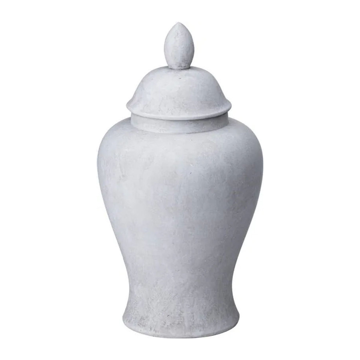 Hill Interiors Darcy Ginger Jar Keramik mit Steineffekt in Grau, Höhe: 32 cm - Bild 1