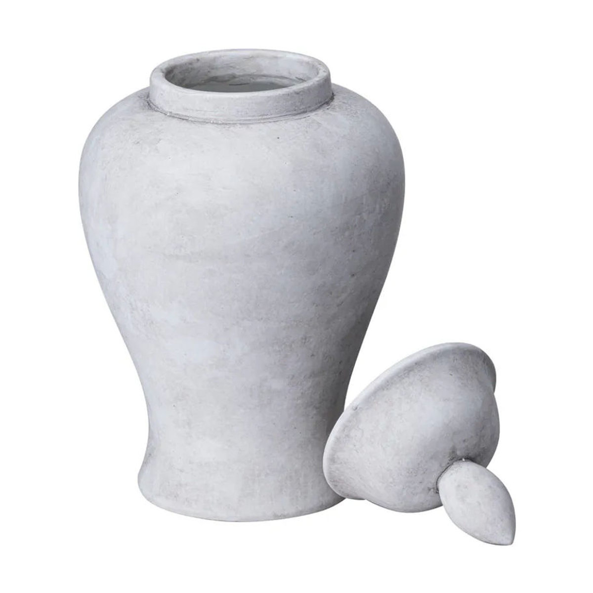 Hill Interiors Darcy Ginger Jar Keramik mit Steineffekt in Grau, Höhe: 32 cm - Bild 2