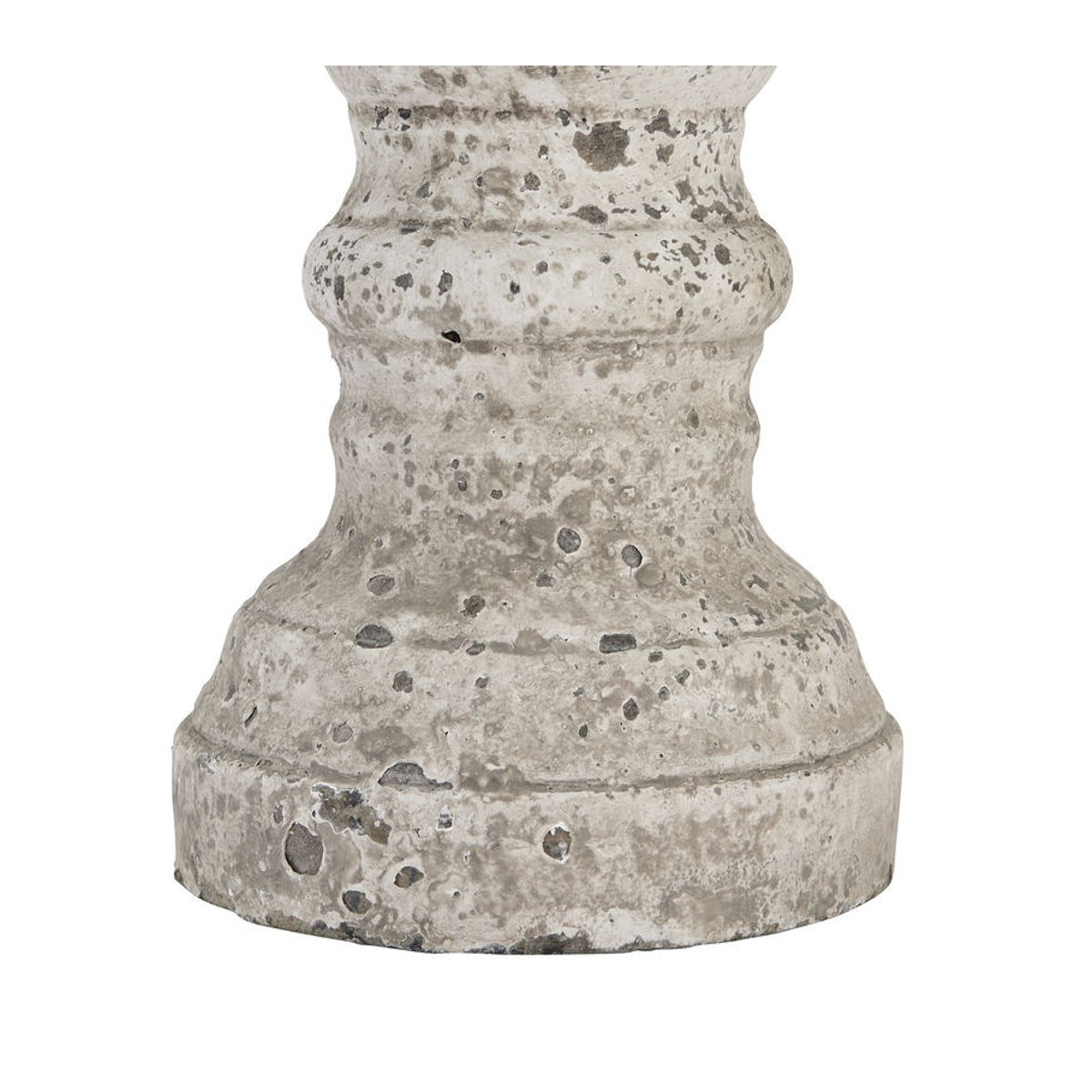 Hill Interiors Keramik Säulenkerzenhalter in Grau, Höhe: 31 cm - Bild 2