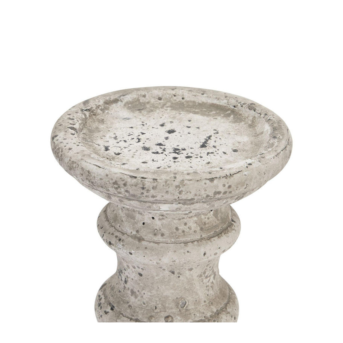 Hill Interiors Keramik Säulenkerzenhalter in Grau, Höhe: 31 cm - Bild 3
