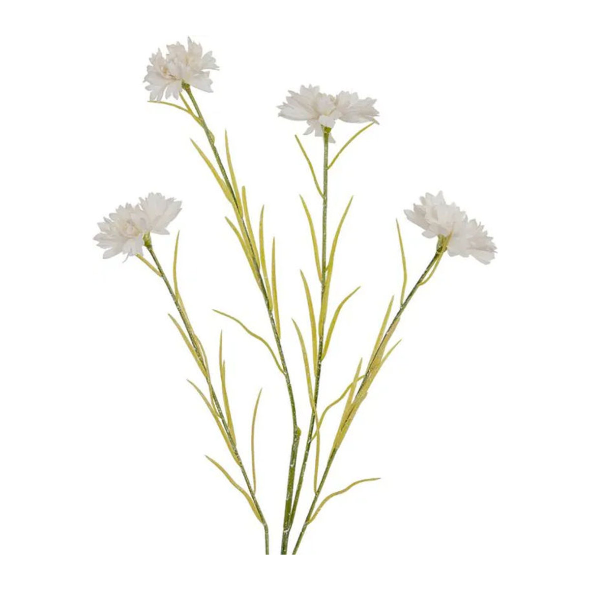 Hill Interiors Kornblume künstliche Pflanze in Weiß - Bild 1