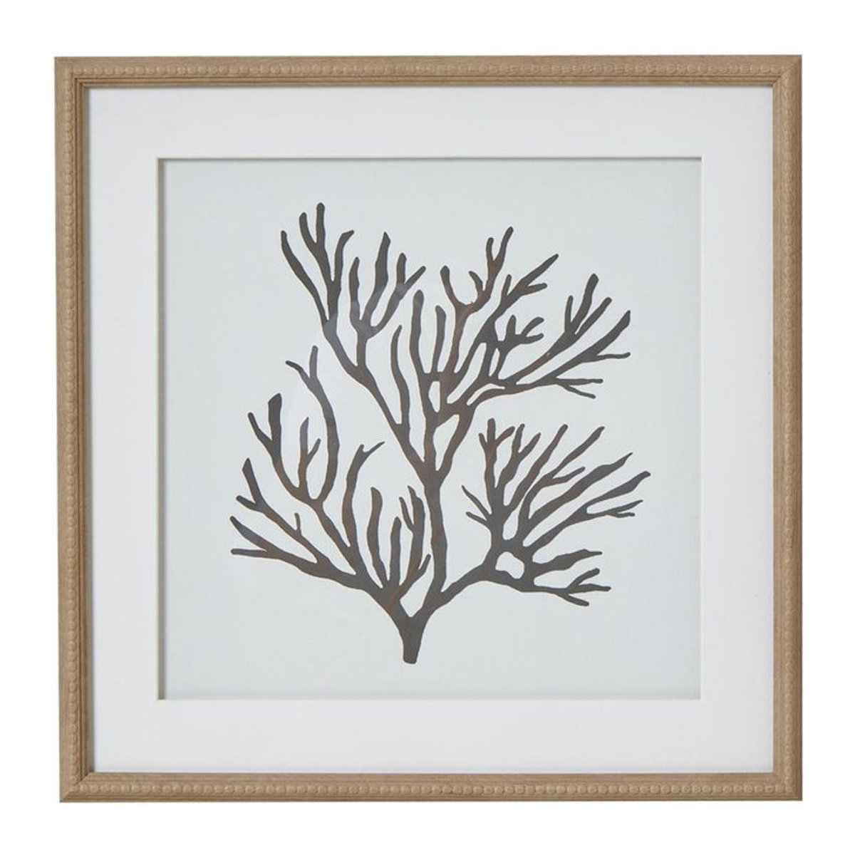 Hill Interiors Reef Coral gerahmter Kunstdruck in Weiß, B/H: 40 x 40 cm - Bild 1
