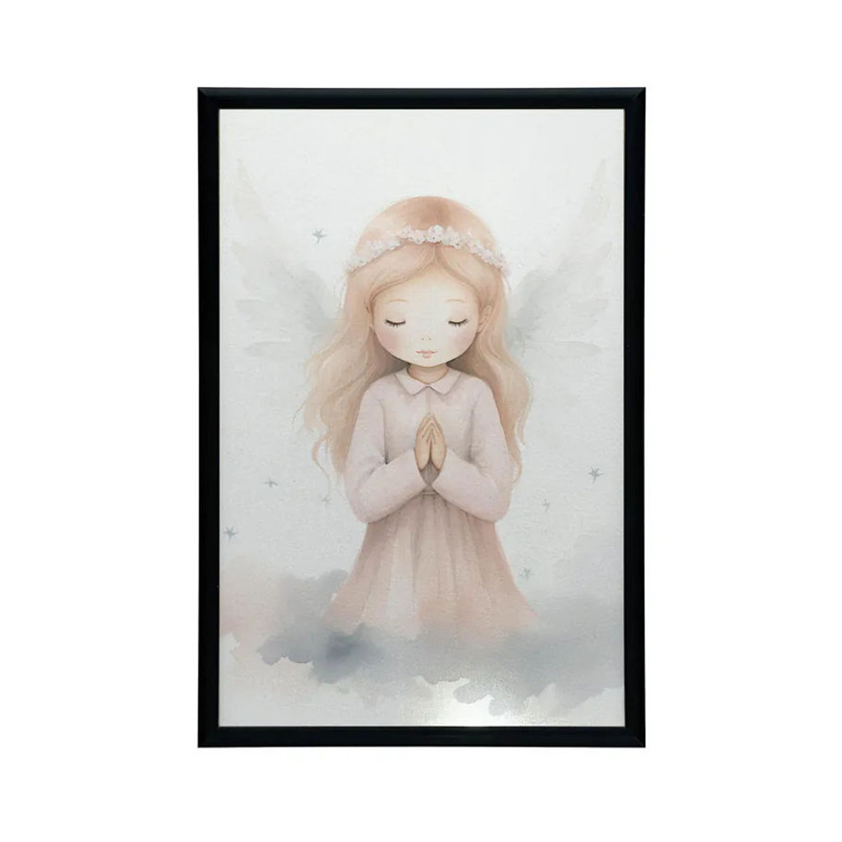 Himmlische Unschuld Wandbild von Harmony Posters in Schwarz mit Aluminiumrahmen, B: 50 cm, H: 70 cm - Bild 1