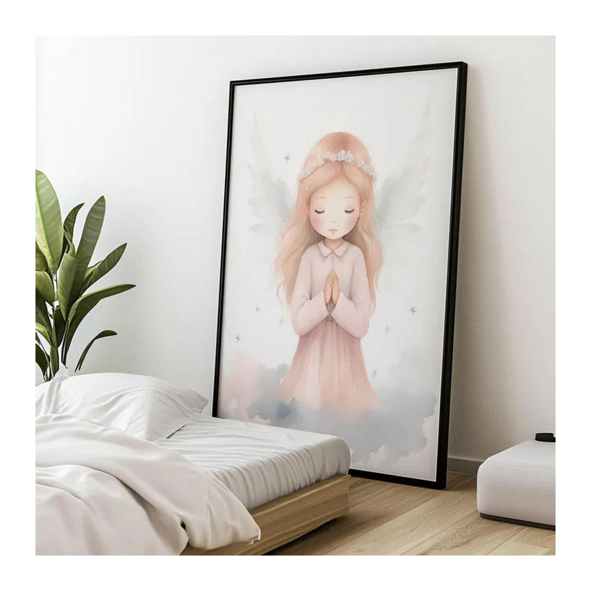 Himmlische Unschuld Wandbild von Harmony Posters in Schwarz mit Aluminiumrahmen, B: 50 cm, H: 70 cm - Bild 3
