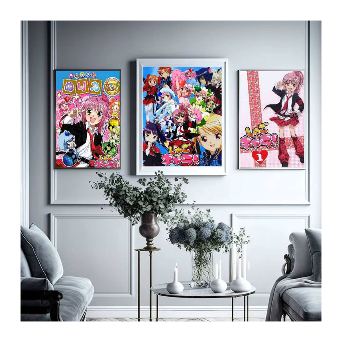 Hinamori Amu Shugo Chara Anime Wandaufkleber aus Papier in Weiß und Mehrfarbig für die Zimmerdekoration - Bild 2