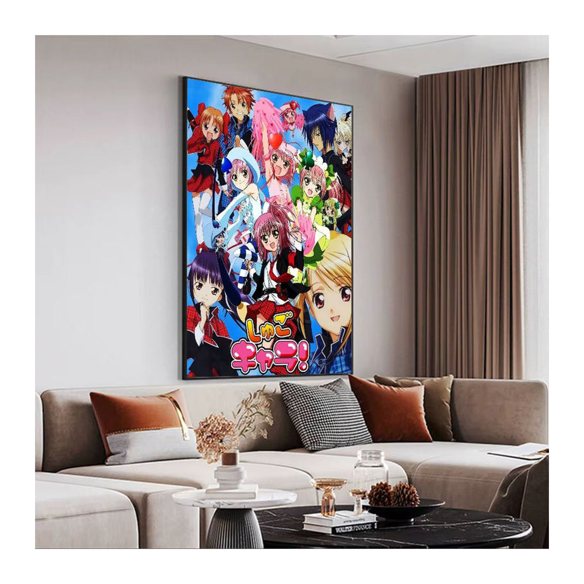 Hinamori Amu Shugo Chara Anime Wandaufkleber aus Papier in Weiß und Mehrfarbig für die Zimmerdekoration - Bild 3