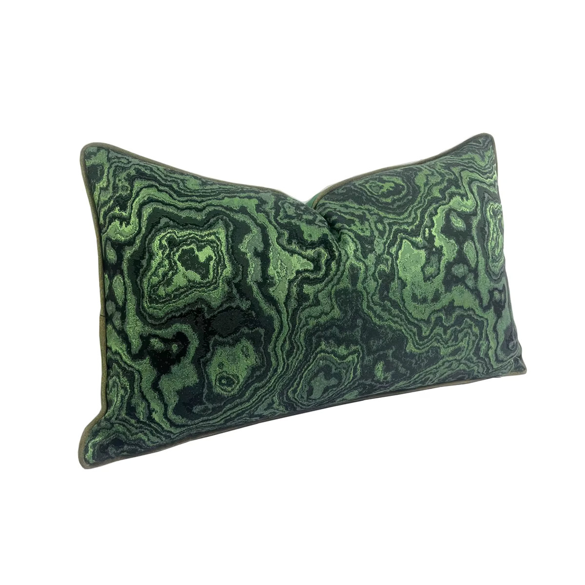 Hinyeatex Vintage Kissenbezug aus gewebtem Stoff in Grün für Sofa und Deko, B/H: 50 x 30 cm - Bild 5