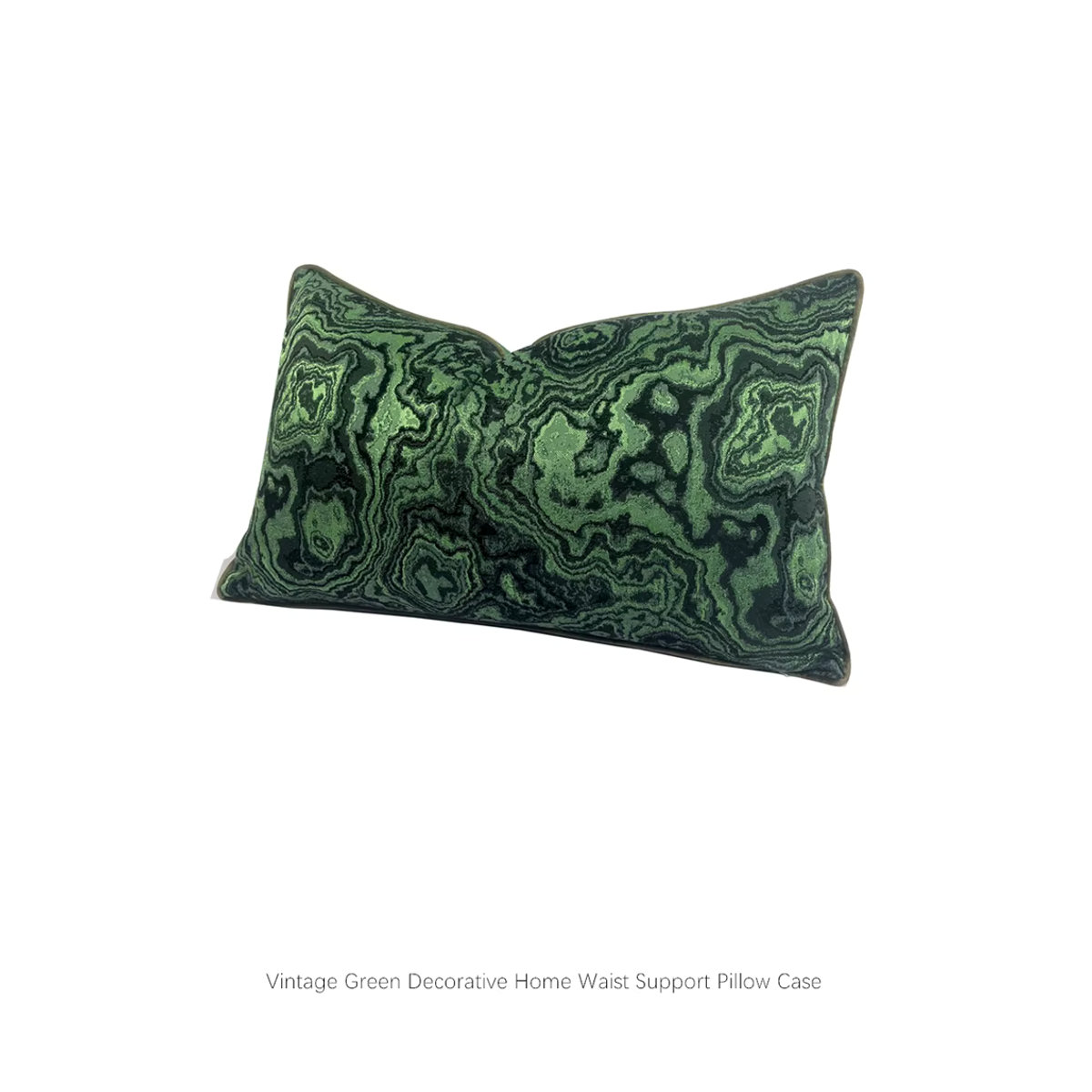 Hinyeatex Vintage Kissenbezug aus gewebtem Stoff in Grün für Sofa und Deko, B/H: 50 x 30 cm - Bild 7