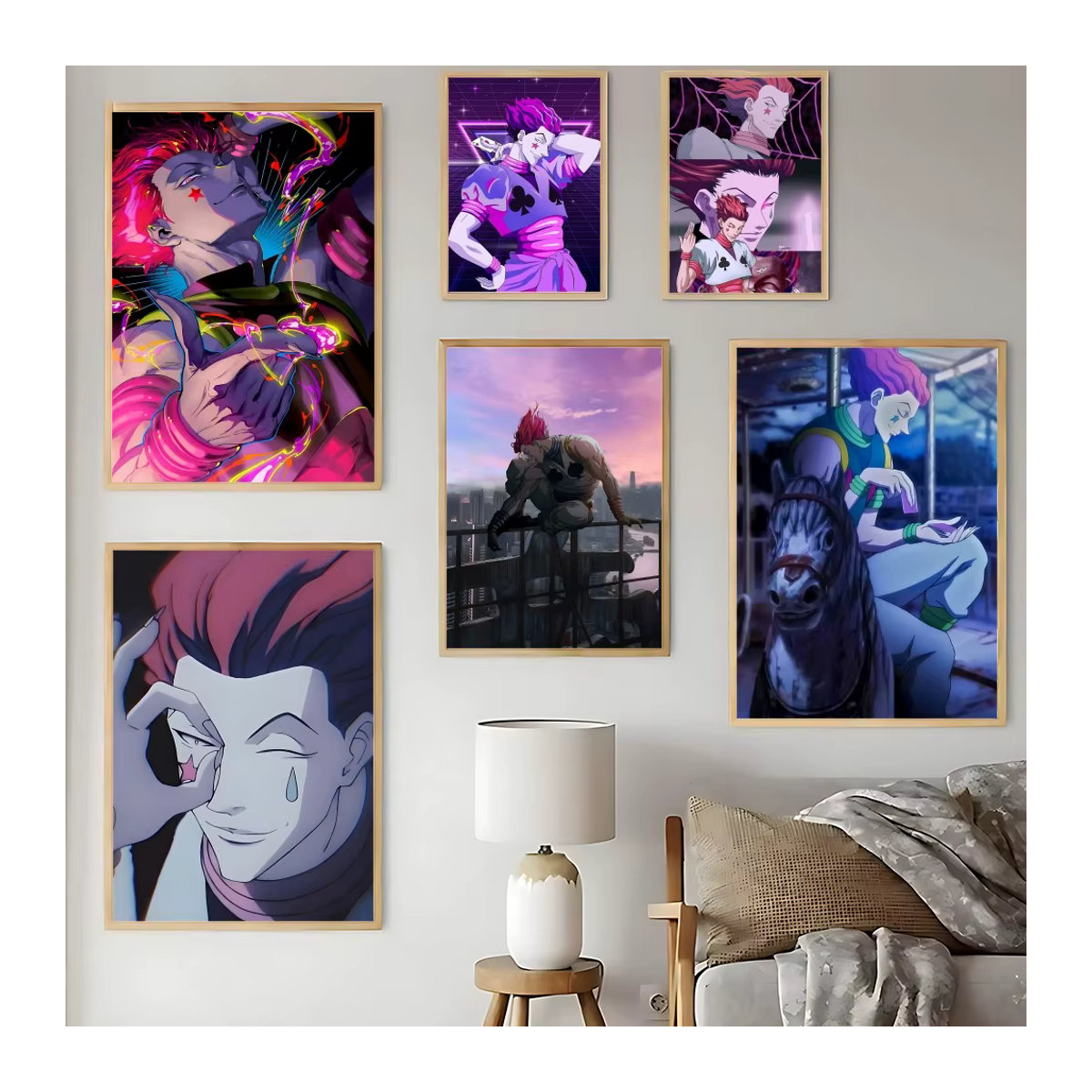 Hisoka Anime Poster Hunter X Hunter Wanddeko aus Papier, mehrfarbig, Hochformat - Bild 2