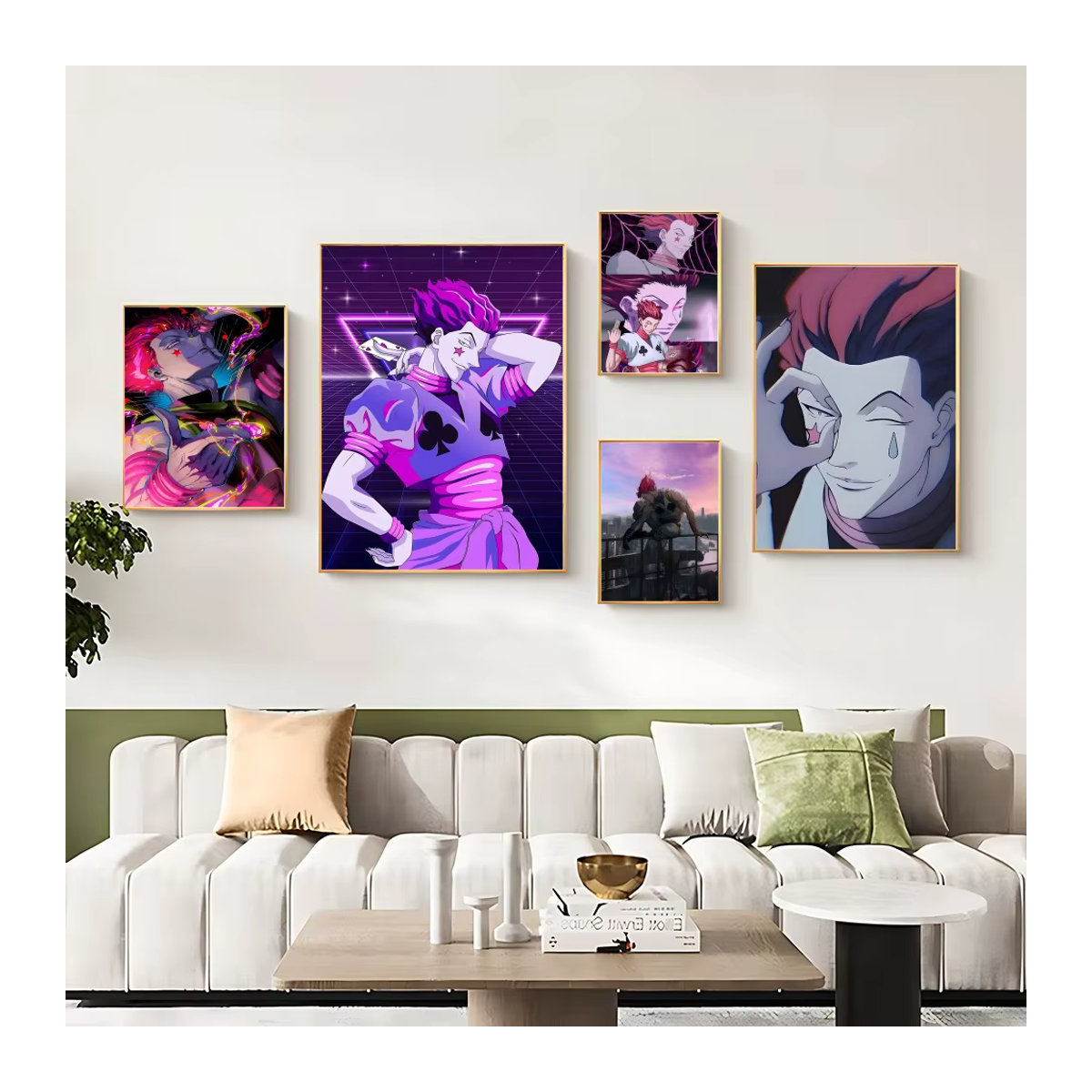 Hisoka Anime Poster Hunter X Hunter Wanddeko aus Papier, mehrfarbig, Hochformat - Bild 3