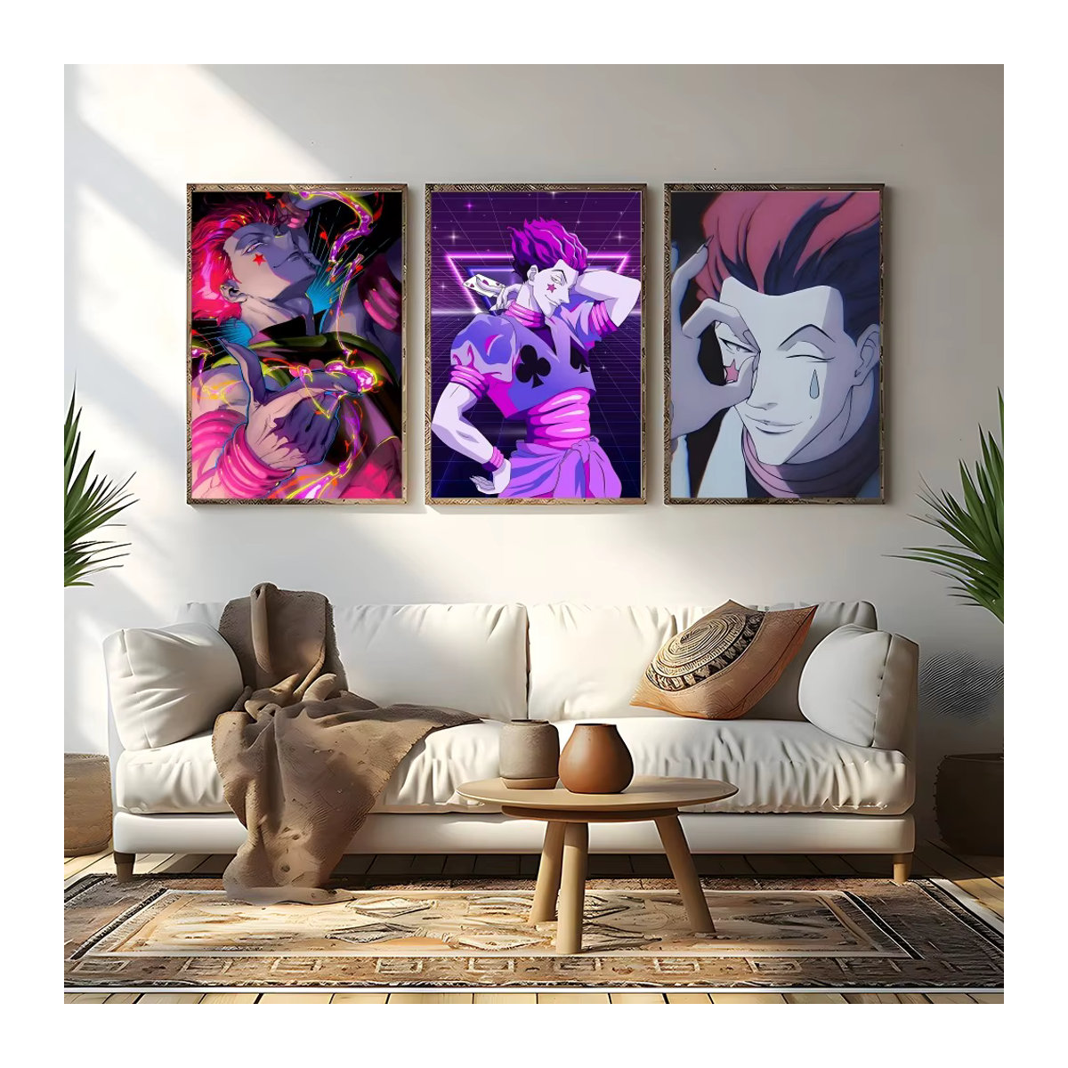 Hisoka Anime Poster Hunter X Hunter Wanddeko aus Papier, mehrfarbig, Hochformat - Bild 4