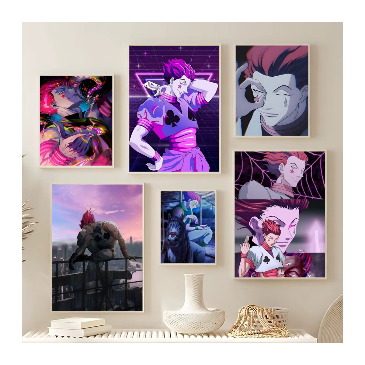 Hisoka Anime Poster Hunter X Hunter Wanddeko aus Papier, mehrfarbig, Hochformat - Bild 5