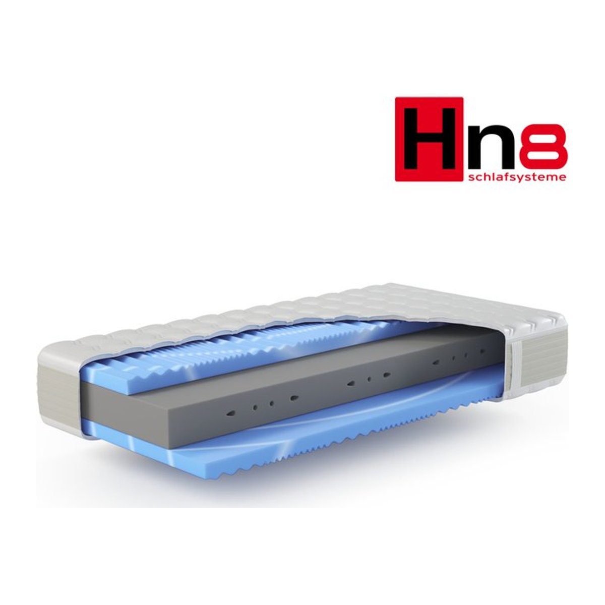 HN8 SCHLAFSYSTEME 7-Zonen Geltouch Kaltschaummatratze H3, B/T: 90 x 210 cm - Bild 1